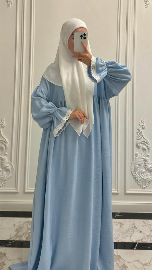 Abaya mit Kopftuch Set